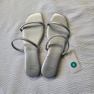 Silver a new day Sandals NWT